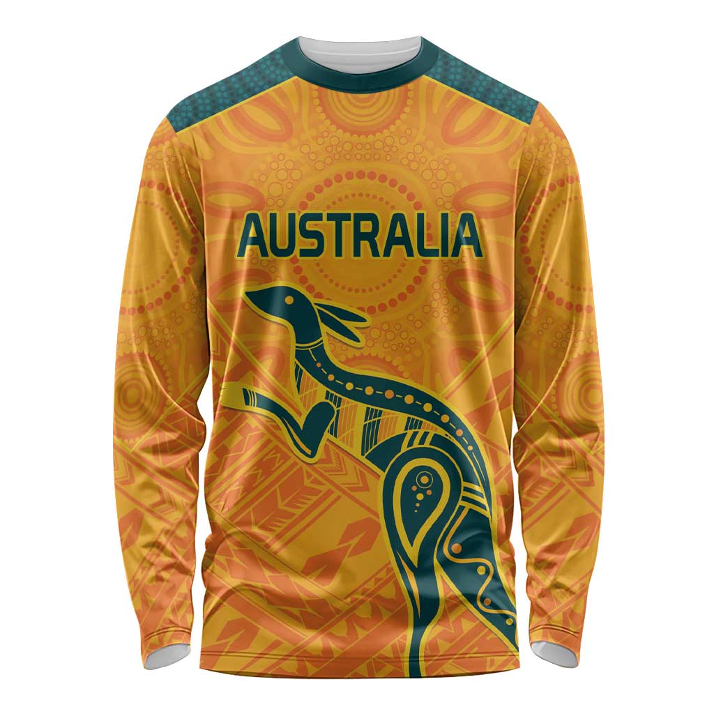 Custom Australia Rugby Long Sleeve Shirt Summer Paris 2024