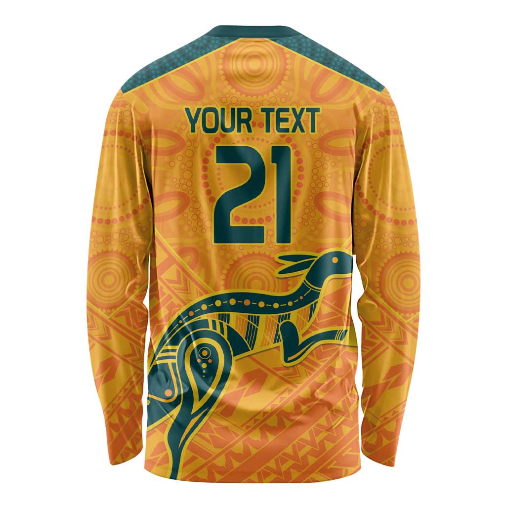 Custom Australia Rugby Long Sleeve Shirt Summer Paris 2024
