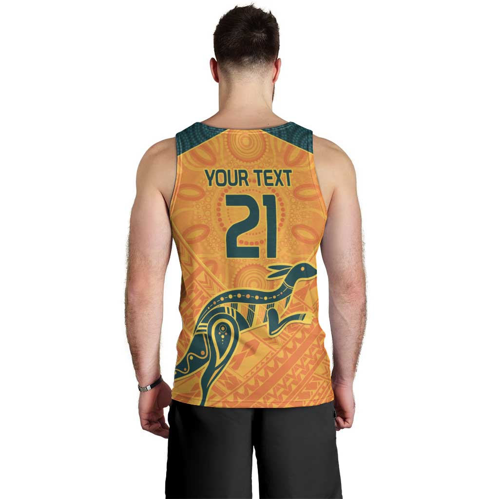 Custom Australia Rugby Men Tank Top Summer Paris 2024