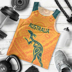 Custom Australia Rugby Men Tank Top Summer Paris 2024