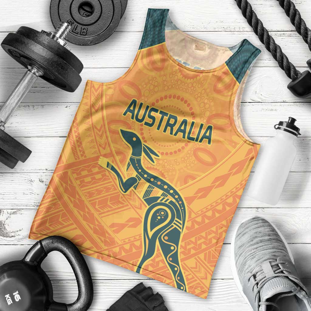 Custom Australia Rugby Men Tank Top Summer Paris 2024