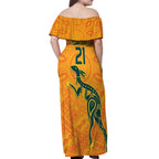 Custom Australia Rugby Off Shoulder Maxi Dress Summer Paris 2024