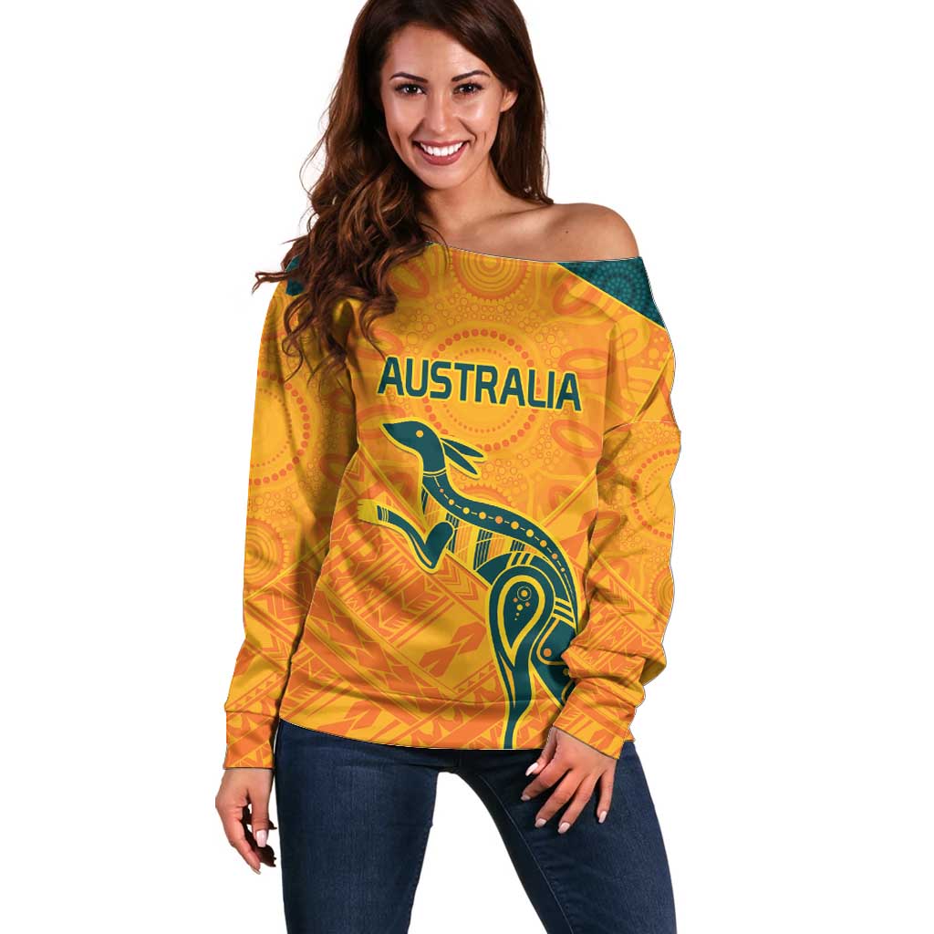 Custom Australia Rugby Off Shoulder Sweater Summer Paris 2024