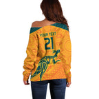 Custom Australia Rugby Off Shoulder Sweater Summer Paris 2024