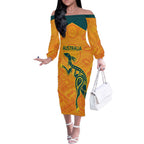 Custom Australia Rugby Off The Shoulder Long Sleeve Dress Summer Paris 2024