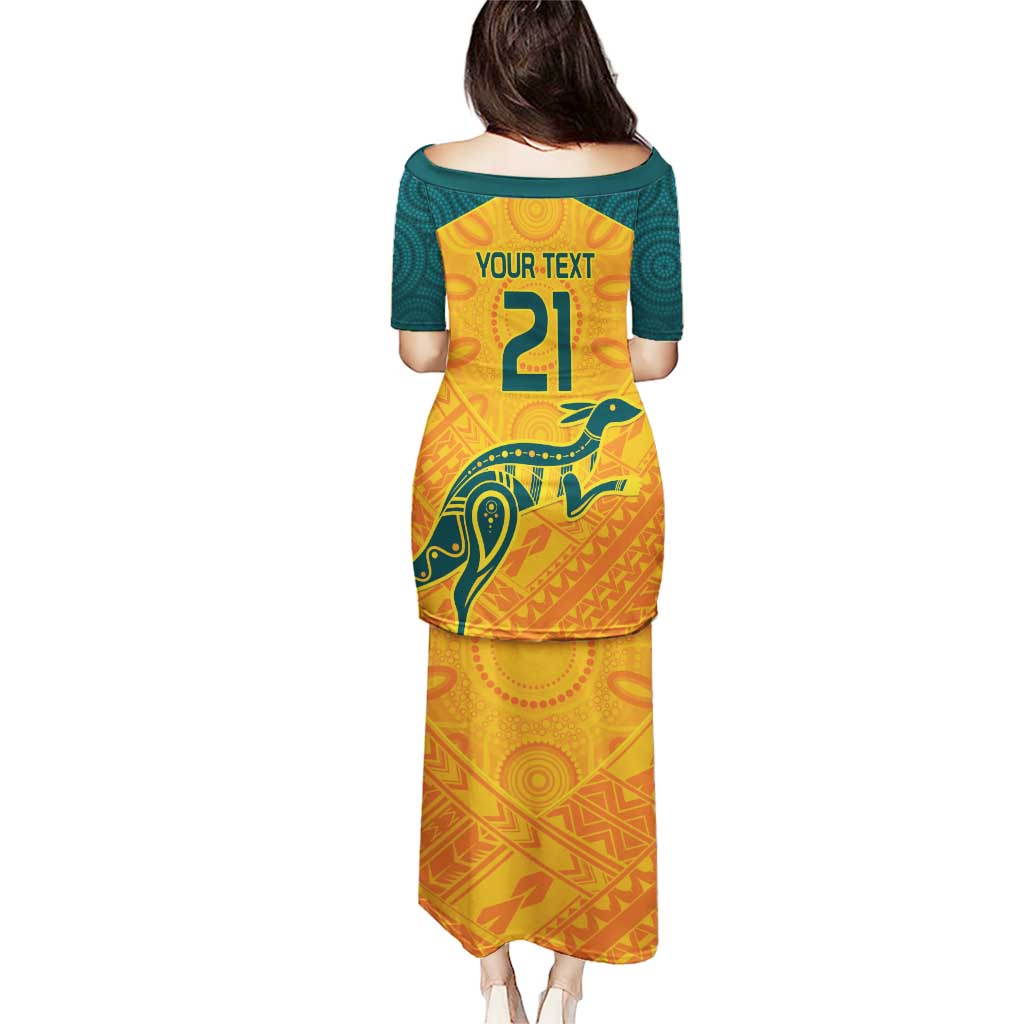 Custom Australia Rugby Puletasi Summer Paris 2024