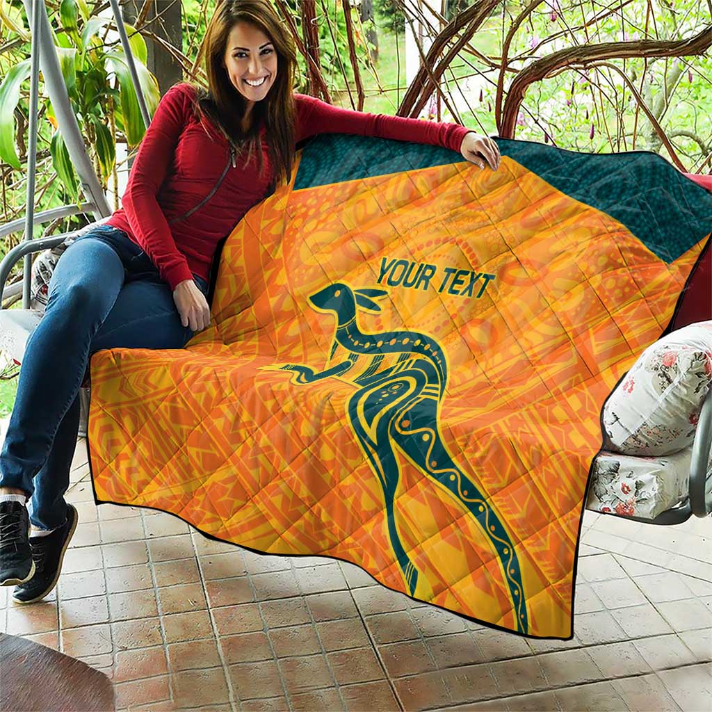 Custom Australia Rugby Quilt Summer Paris 2024