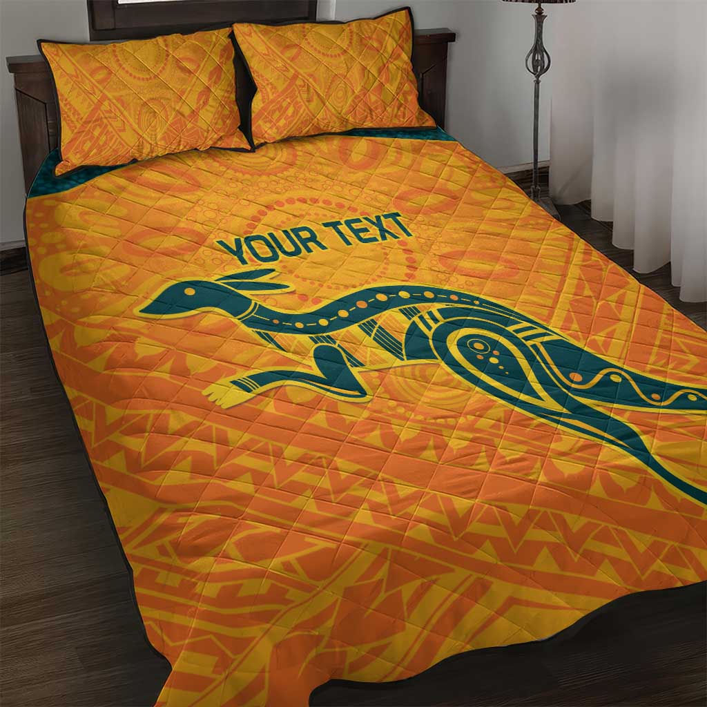 Custom Australia Rugby Quilt Bed Set Summer Paris 2024