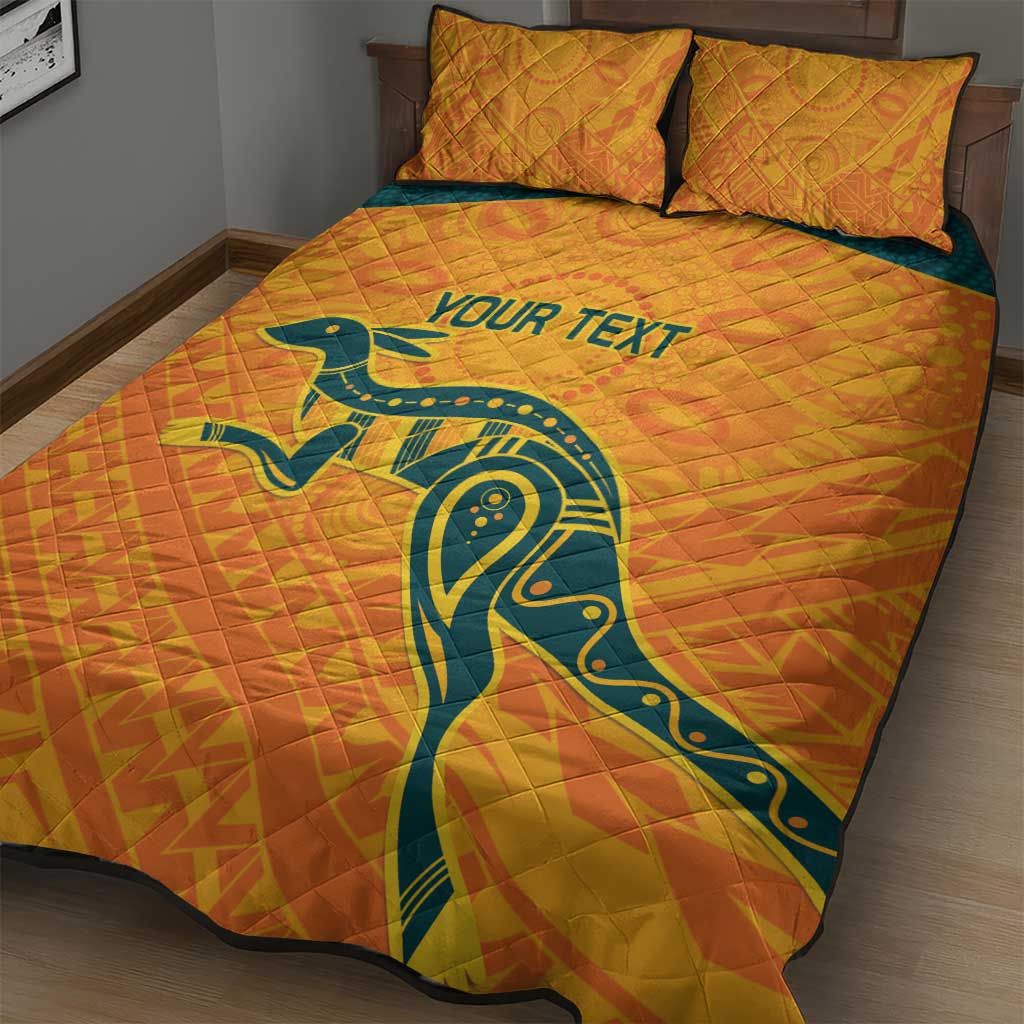 Custom Australia Rugby Quilt Bed Set Summer Paris 2024