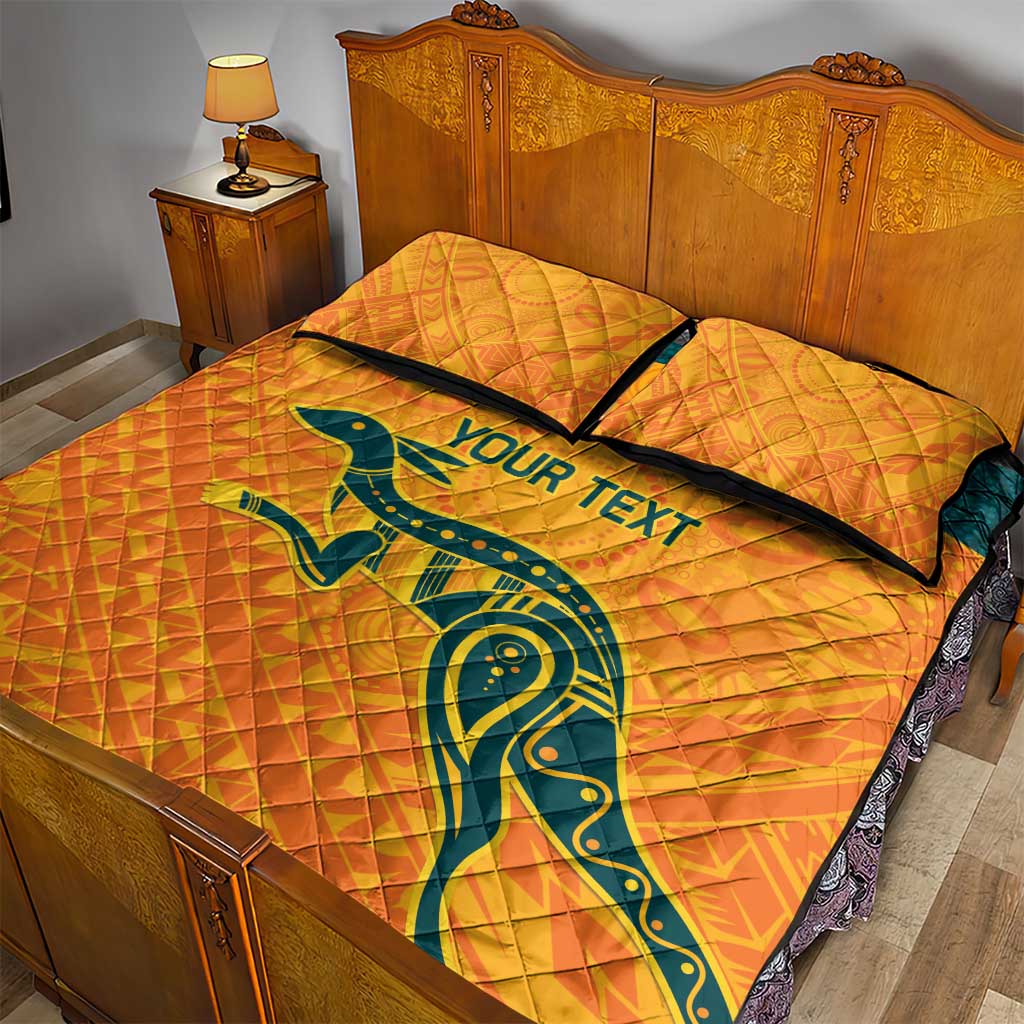 Custom Australia Rugby Quilt Bed Set Summer Paris 2024
