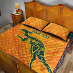 Custom Australia Rugby Quilt Bed Set Summer Paris 2024