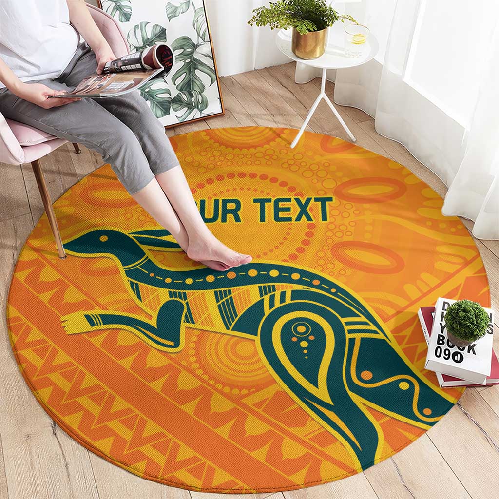 Custom Australia Rugby Round Carpet Summer Paris 2024
