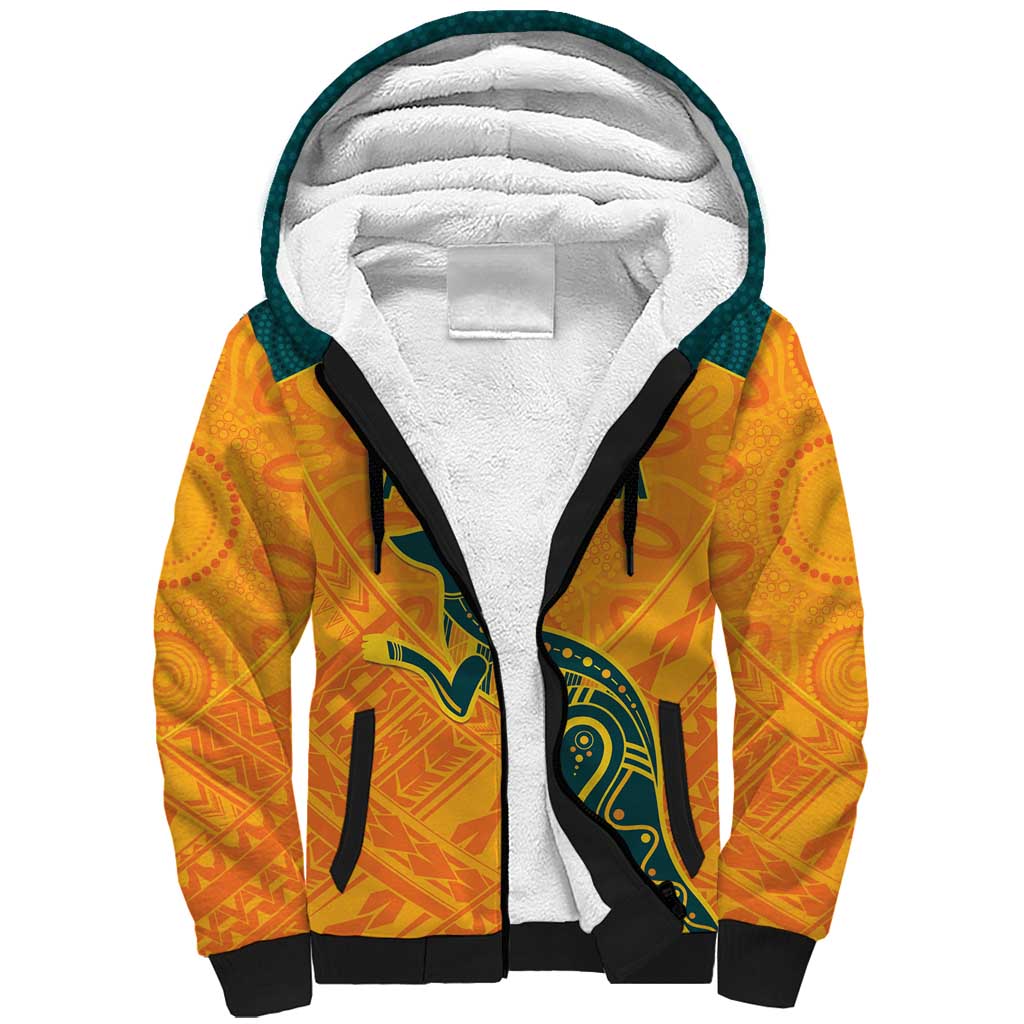 Custom Australia Rugby Sherpa Hoodie Summer Paris 2024