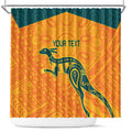 Custom Australia Rugby Shower Curtain Summer Paris 2024