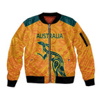 Custom Australia Rugby Sleeve Zip Bomber Jacket Summer Paris 2024