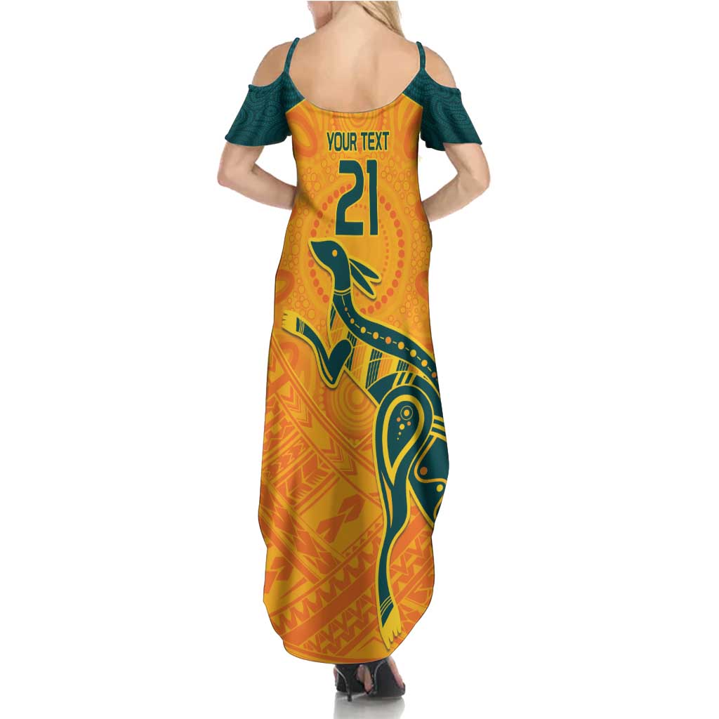 Custom Australia Rugby Summer Maxi Dress Summer Paris 2024