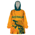 Custom Australia Rugby Wearable Blanket Hoodie Summer Paris 2024