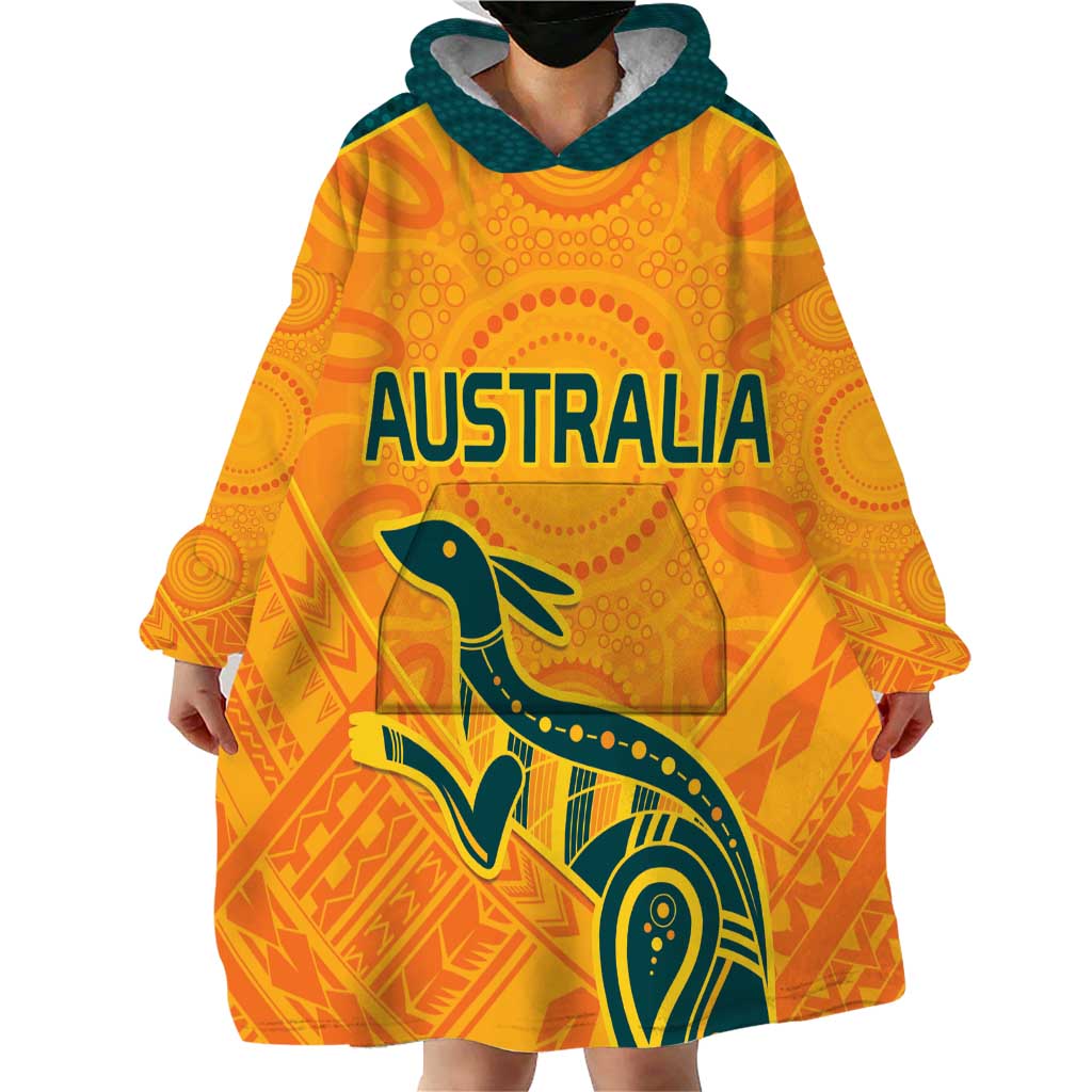 Custom Australia Rugby Wearable Blanket Hoodie Summer Paris 2024