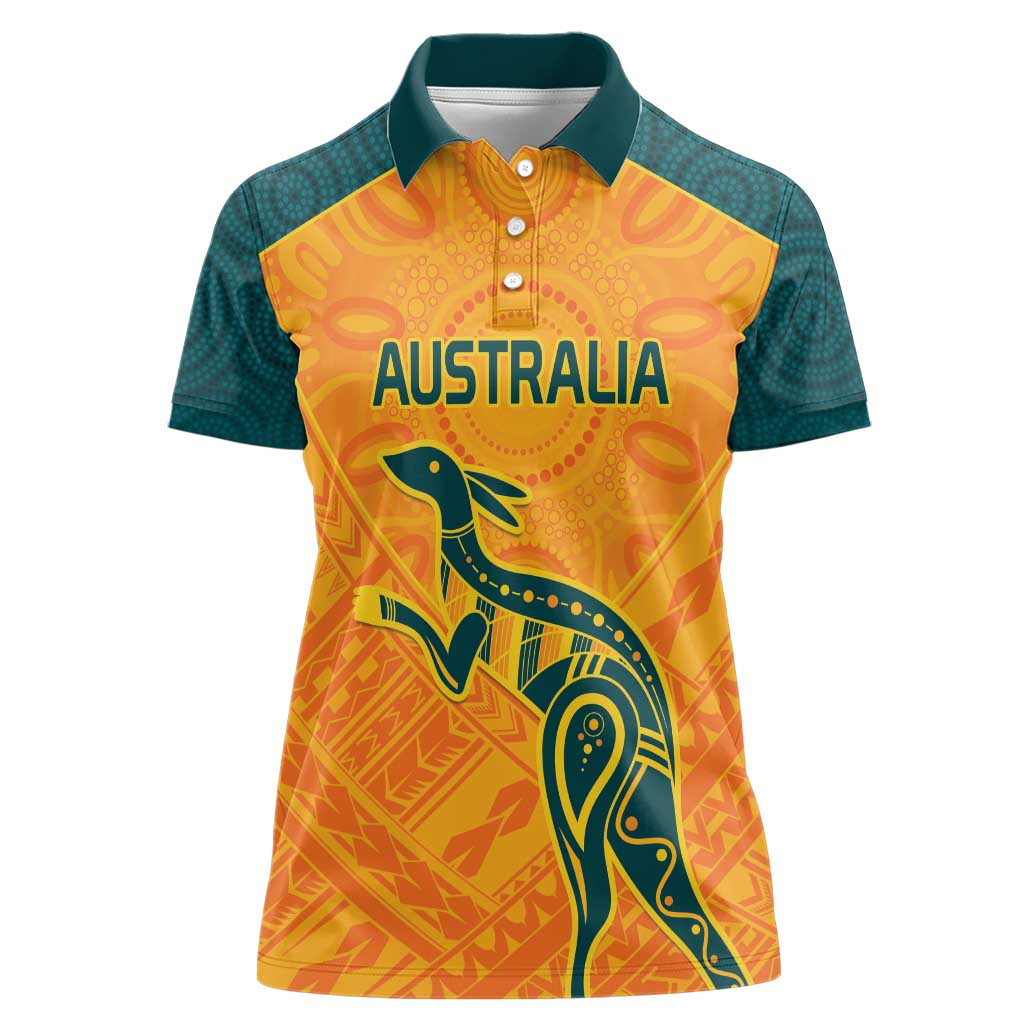 Custom Australia Rugby Women Polo Shirt Summer Paris 2024