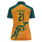 Custom Australia Rugby Women Polo Shirt Summer Paris 2024