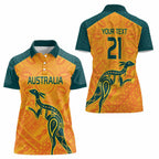 Custom Australia Rugby Women Polo Shirt Summer Paris 2024