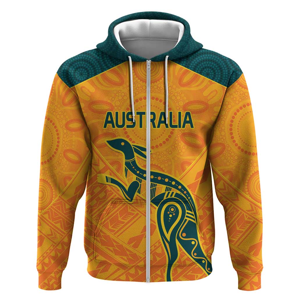 Custom Australia Rugby Zip Hoodie Summer Paris 2024