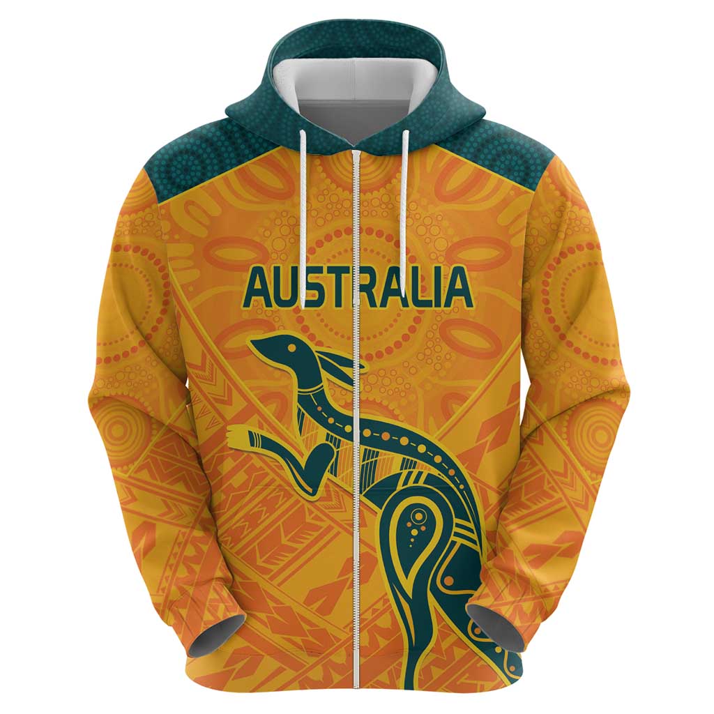 Custom Australia Rugby Zip Hoodie Summer Paris 2024