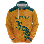 Custom Australia Rugby Zip Hoodie Summer Paris 2024