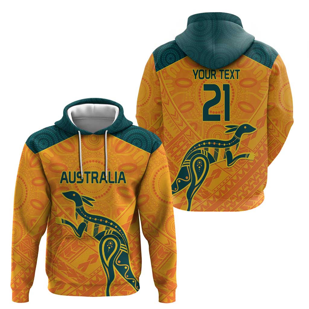 Custom Australia Rugby Zip Hoodie Summer Paris 2024