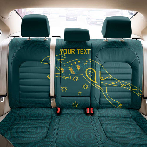 Custom Australia Rugby Back Car Seat Cover Proud of Aussie Kangaroo