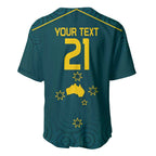 Custom Australia Rugby Baseball Jersey Proud of Aussie Kangaroo