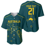 Custom Australia Rugby Baseball Jersey Proud of Aussie Kangaroo