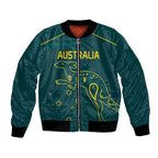 Custom Australia Rugby Bomber Jacket Proud of Aussie Kangaroo