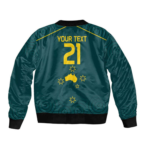 Custom Australia Rugby Bomber Jacket Proud of Aussie Kangaroo