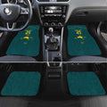Custom Australia Rugby Car Mats Proud of Aussie Kangaroo