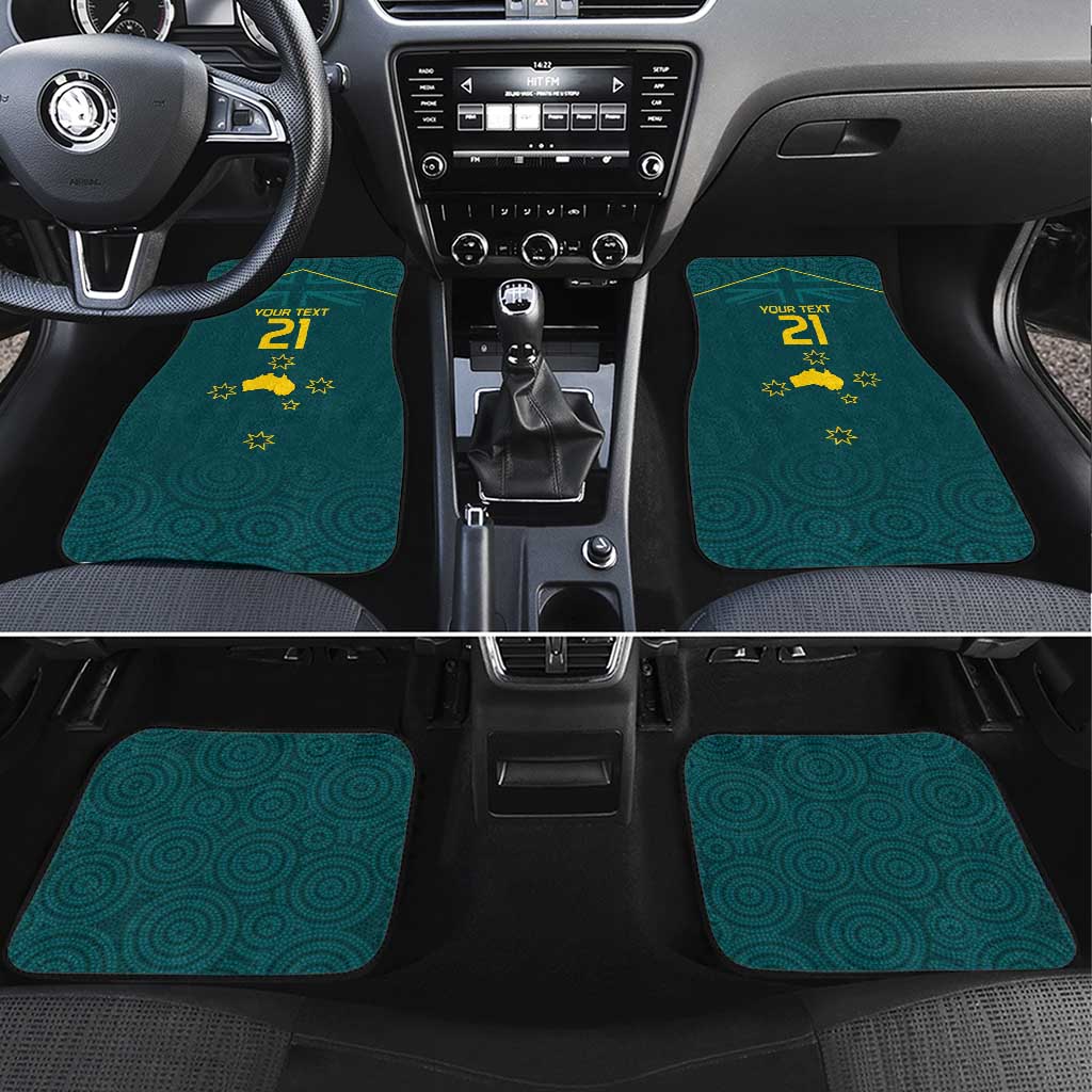 Custom Australia Rugby Car Mats Proud of Aussie Kangaroo