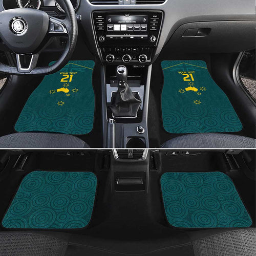 Custom Australia Rugby Car Mats Proud of Aussie Kangaroo