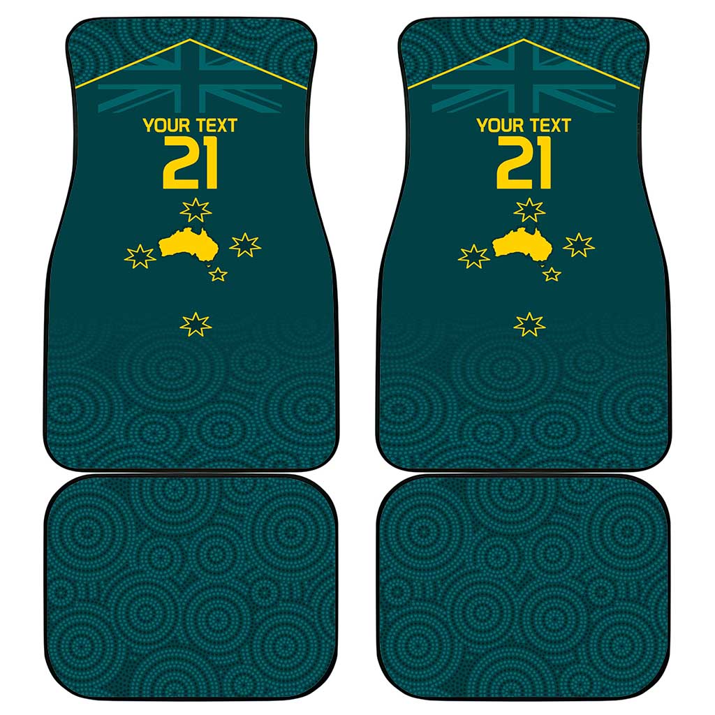 Custom Australia Rugby Car Mats Proud of Aussie Kangaroo