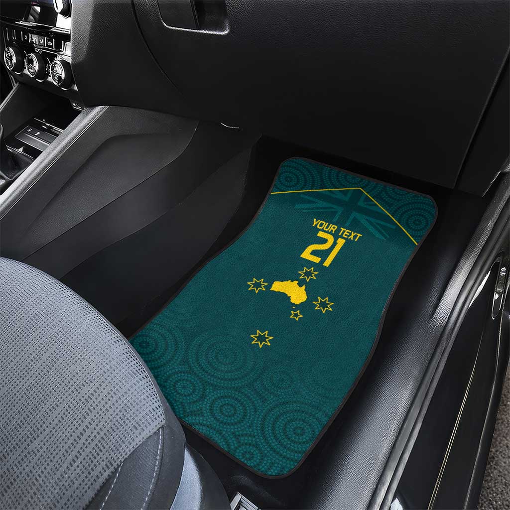 Custom Australia Rugby Car Mats Proud of Aussie Kangaroo