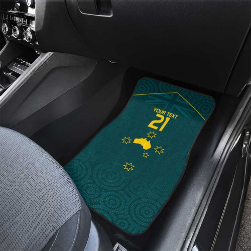 Custom Australia Rugby Car Mats Proud of Aussie Kangaroo