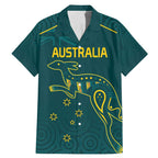 Custom Australia Rugby Family Matching Mermaid Dress and Hawaiian Shirt Proud of Aussie Kangaroo