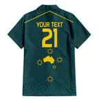 Custom Australia Rugby Family Matching Mermaid Dress and Hawaiian Shirt Proud of Aussie Kangaroo
