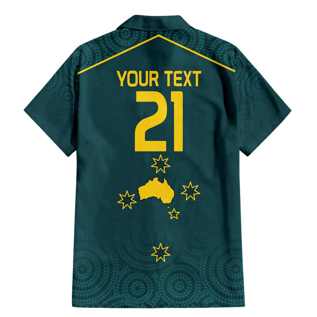 Custom Australia Rugby Family Matching Mermaid Dress and Hawaiian Shirt Proud of Aussie Kangaroo