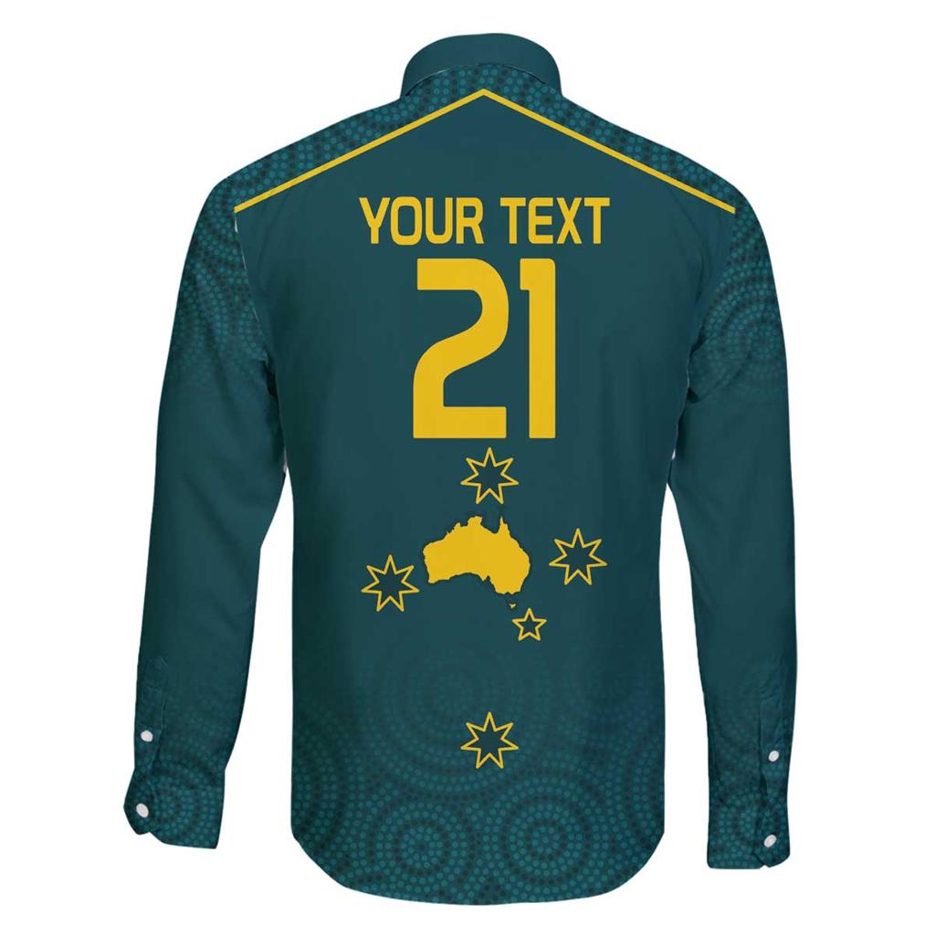 Custom Australia Rugby Family Matching Off Shoulder Short Dress and Hawaiian Shirt Proud of Aussie Kangaroo
