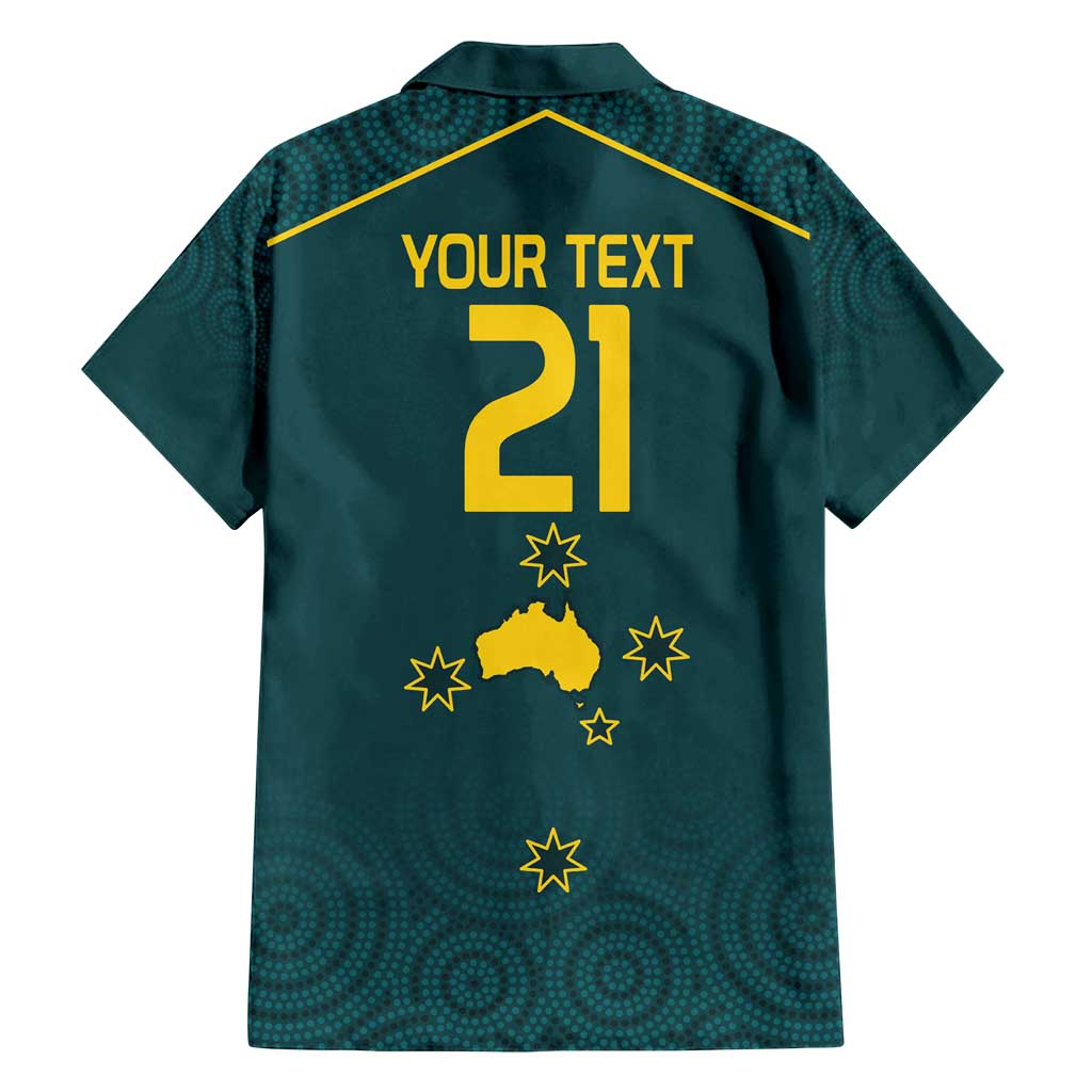 Custom Australia Rugby Family Matching Summer Maxi Dress and Hawaiian Shirt Proud of Aussie Kangaroo