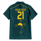 Custom Australia Rugby Family Matching Tank Maxi Dress and Hawaiian Shirt Proud of Aussie Kangaroo