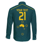 Custom Australia Rugby Family Matching Tank Maxi Dress and Hawaiian Shirt Proud of Aussie Kangaroo