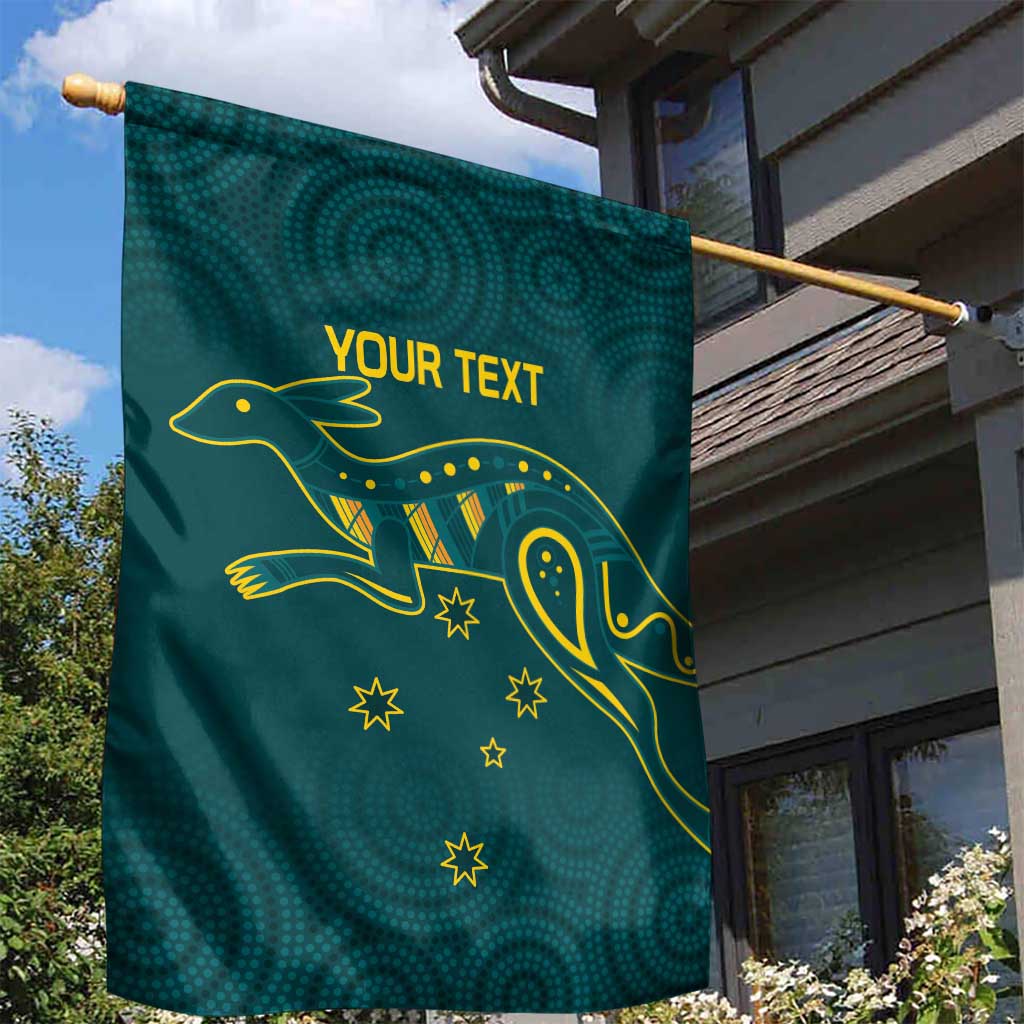 Custom Australia Rugby Garden Flag Proud of Aussie Kangaroo