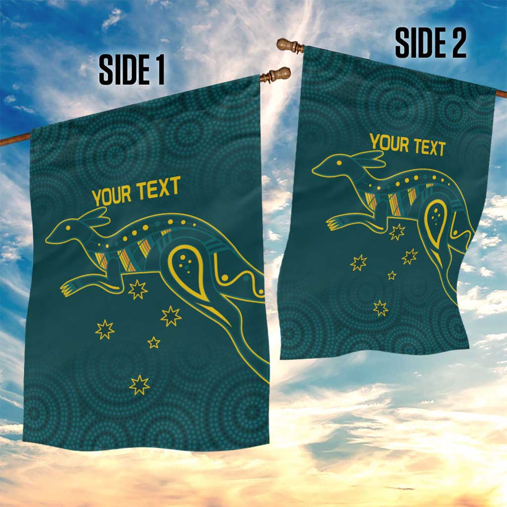 Custom Australia Rugby Garden Flag Proud of Aussie Kangaroo