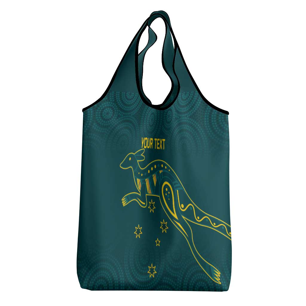 Custom Australia Rugby Grocery Bag Proud of Aussie Kangaroo
